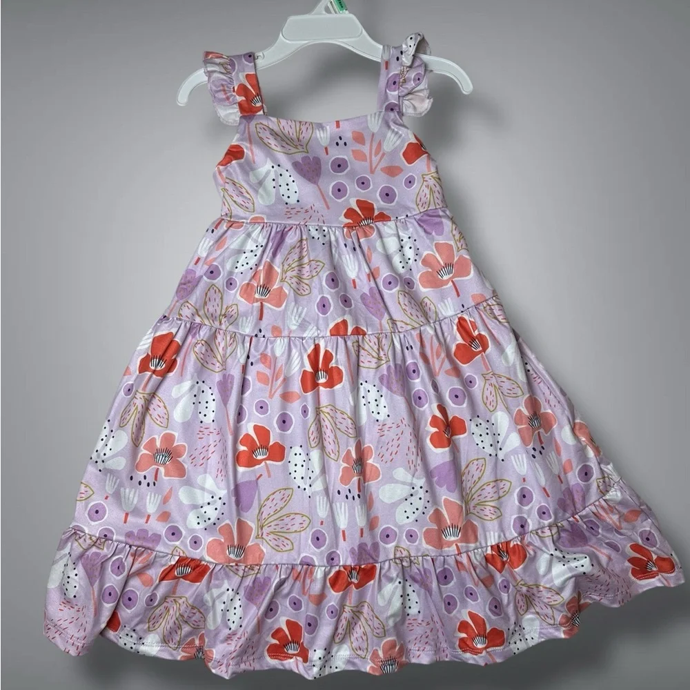 Mila & Rose floral Spring Ruffle Maxi Dress Size 3T - Picture 3 of 10